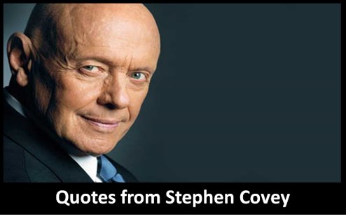 Quotes and sayings from Stephen Covey